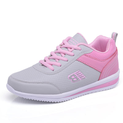 Leather student sneakers women