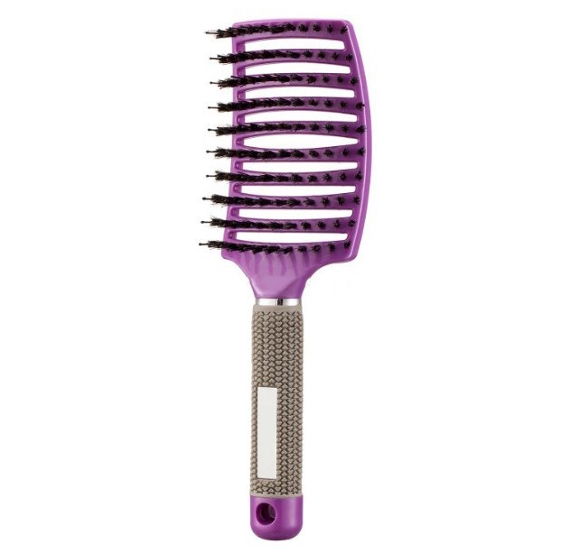 Knot-Free Hairbrush With Nylon Bristles - Vivid Beauty