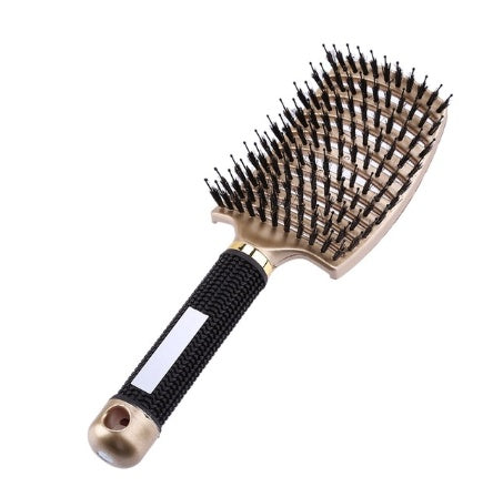 Knot-Free Hairbrush With Nylon Bristles - Vivid Beauty