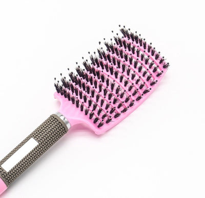 Knot-Free Hairbrush With Nylon Bristles - Vivid Beauty