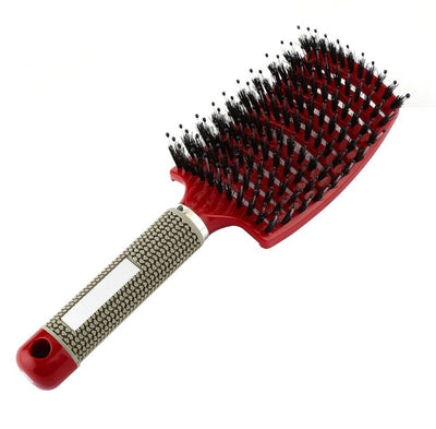 Knot-Free Hairbrush With Nylon Bristles - Vivid Beauty