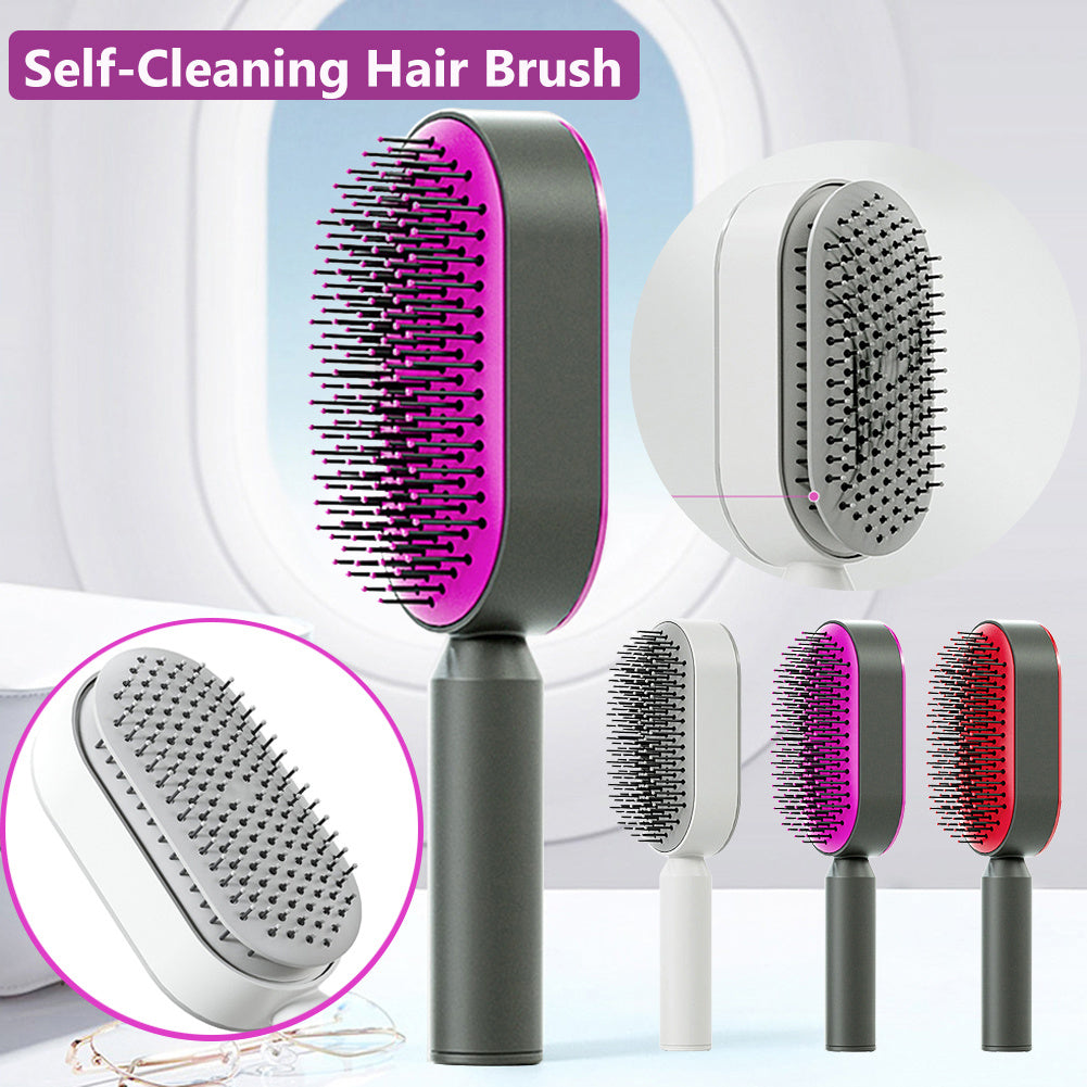 Easy Self Cleaning Hair Brush - Vivid Beauty