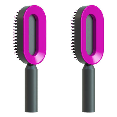 Easy Self Cleaning Hair Brush - Vivid Beauty